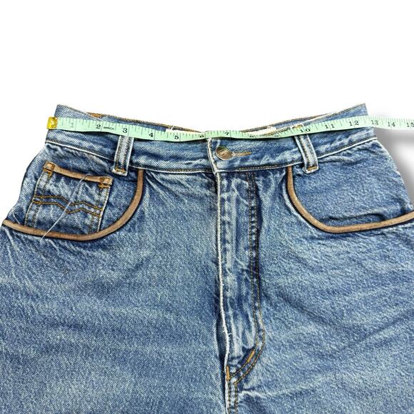 Vintage 90s Smuggler Jeans Sz 40 High Waisted Light Wash Denim Brazil - Picture 10 of 11